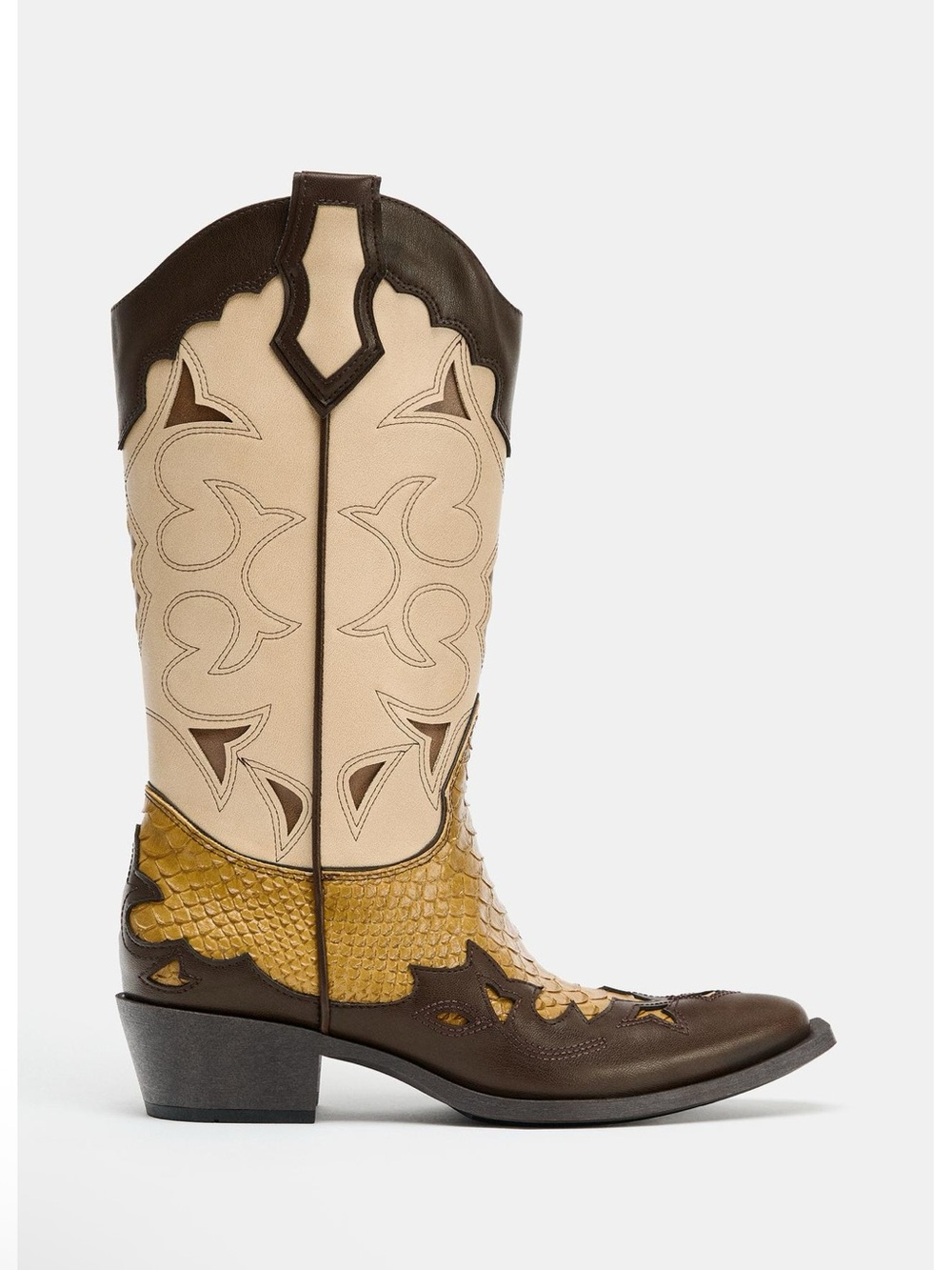 Zara COMBINED COWBOY BOOTS